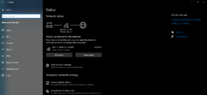 settings network and internet settings