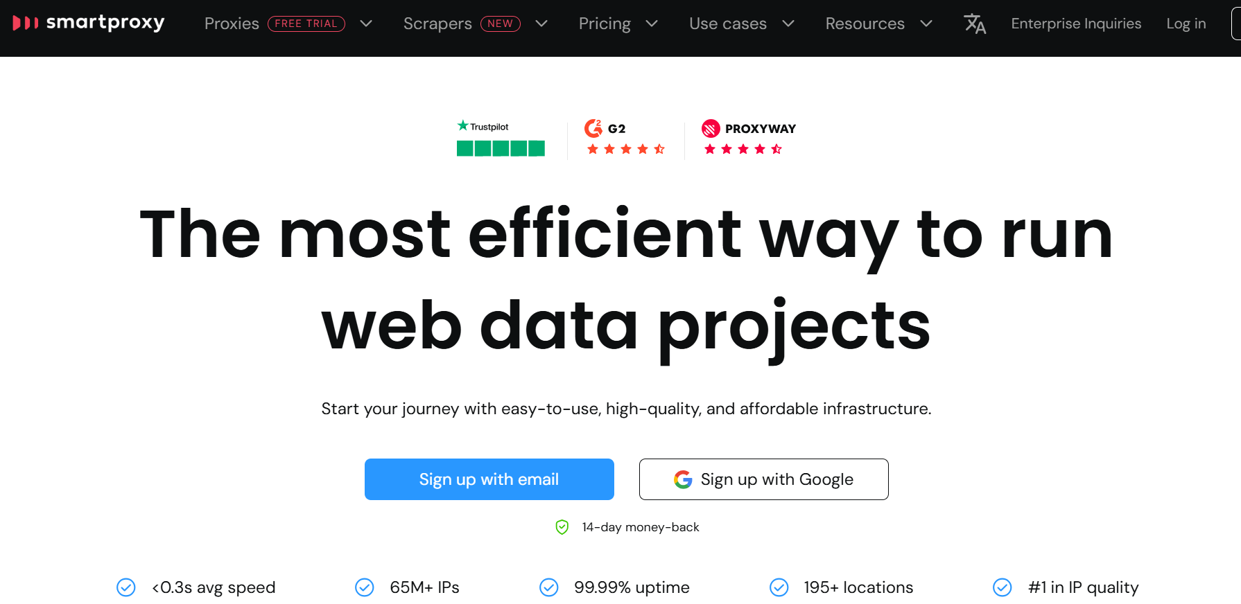 Smartproxy Homepage
