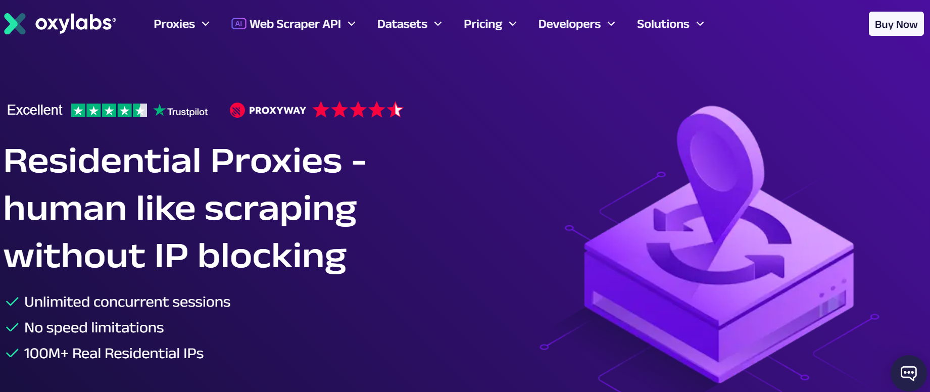 Oxylabs Homepage