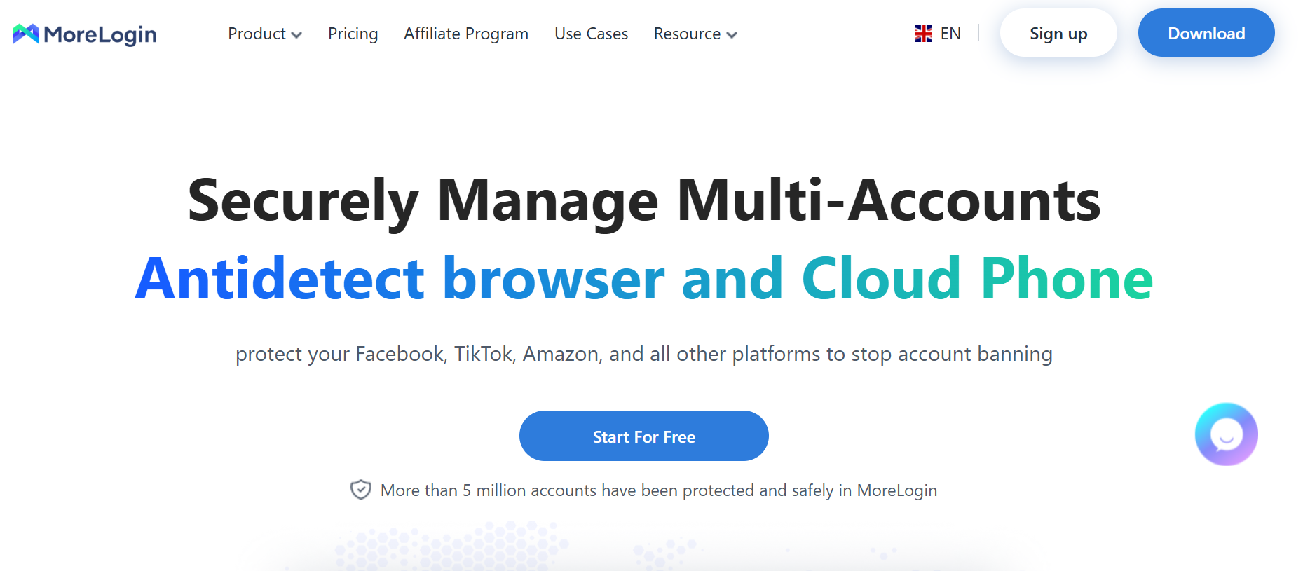 MoreLogin Homepage